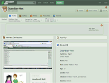 Tablet Screenshot of guardian-hex.deviantart.com