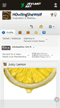 Mobile Screenshot of h0wlingshewolf.deviantart.com