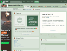 Tablet Screenshot of deviantart-writers.deviantart.com