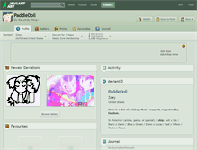 Tablet Screenshot of paddledoll.deviantart.com