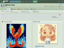 Tablet Screenshot of nightmare-bug.deviantart.com