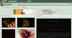 Desktop Screenshot of creativeerase.deviantart.com
