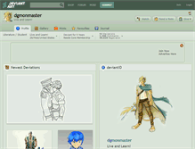 Tablet Screenshot of dgmonmaster.deviantart.com