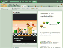 Tablet Screenshot of luigixdaisyxclub.deviantart.com