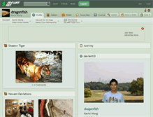 Tablet Screenshot of dragonfish.deviantart.com
