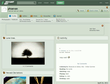 Tablet Screenshot of phoevan.deviantart.com