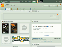 Tablet Screenshot of cultfictioncomics.deviantart.com
