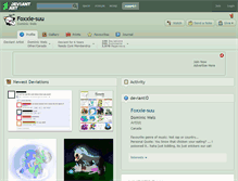 Tablet Screenshot of foxxie-suu.deviantart.com