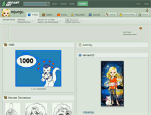 Tablet Screenshot of mjumju.deviantart.com