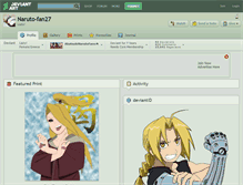 Tablet Screenshot of naruto-fan27.deviantart.com