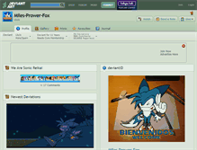 Tablet Screenshot of miles-prower-fox.deviantart.com