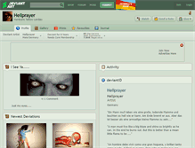 Tablet Screenshot of hellprayer.deviantart.com