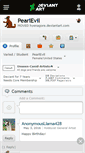 Mobile Screenshot of pearlevil.deviantart.com