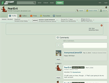 Tablet Screenshot of pearlevil.deviantart.com