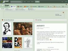 Tablet Screenshot of khaur.deviantart.com