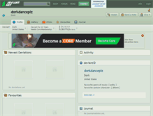 Tablet Screenshot of dorkdanceplz.deviantart.com