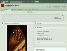 Tablet Screenshot of kingdom-of-dragons.deviantart.com