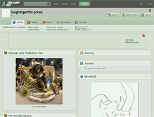 Tablet Screenshot of laughingartist-jones.deviantart.com