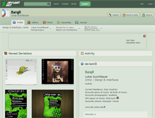 Tablet Screenshot of bangr.deviantart.com