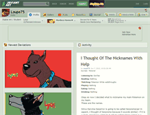 Tablet Screenshot of loup675.deviantart.com