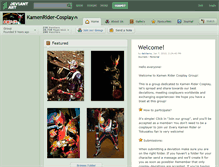 Tablet Screenshot of kamenrider-cosplay.deviantart.com