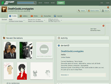 Tablet Screenshot of deathgodsloveapples.deviantart.com