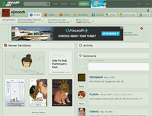 Tablet Screenshot of ajmooch.deviantart.com