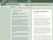 Tablet Screenshot of comics-colorist-club.deviantart.com