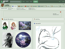 Tablet Screenshot of leafye.deviantart.com