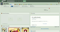 Desktop Screenshot of legendkitty.deviantart.com