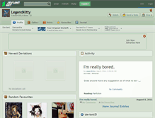 Tablet Screenshot of legendkitty.deviantart.com