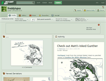 Tablet Screenshot of freddylupus.deviantart.com