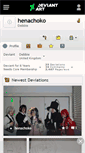 Mobile Screenshot of henachoko.deviantart.com