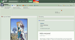Desktop Screenshot of hellena.deviantart.com