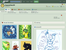 Tablet Screenshot of chaosstriker89.deviantart.com