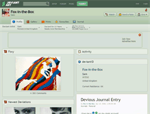 Tablet Screenshot of fox-in-the-box.deviantart.com