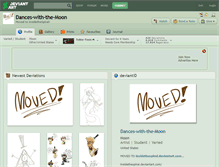 Tablet Screenshot of dances-with-the-moon.deviantart.com