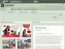 Tablet Screenshot of captainaugust.deviantart.com