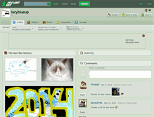 Tablet Screenshot of lucyblueup.deviantart.com