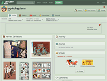 Tablet Screenshot of explodinguterus.deviantart.com