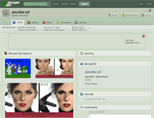 Tablet Screenshot of jenniferjef.deviantart.com