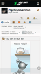 Mobile Screenshot of nigelicusmaximus.deviantart.com