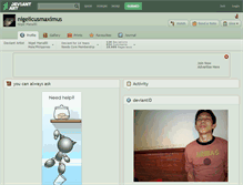 Tablet Screenshot of nigelicusmaximus.deviantart.com