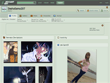 Tablet Screenshot of dashasama207.deviantart.com