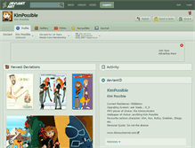 Tablet Screenshot of kimpossible.deviantart.com