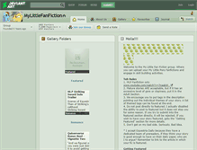 Tablet Screenshot of mylittlefanfiction.deviantart.com
