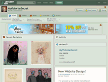 Tablet Screenshot of myvictoriansecret.deviantart.com