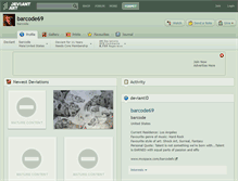 Tablet Screenshot of barcode69.deviantart.com