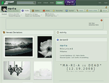 Tablet Screenshot of ma-ri-a.deviantart.com