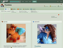 Tablet Screenshot of picaranara.deviantart.com